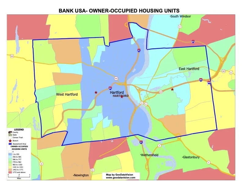 Sample owner-occupied housing map.